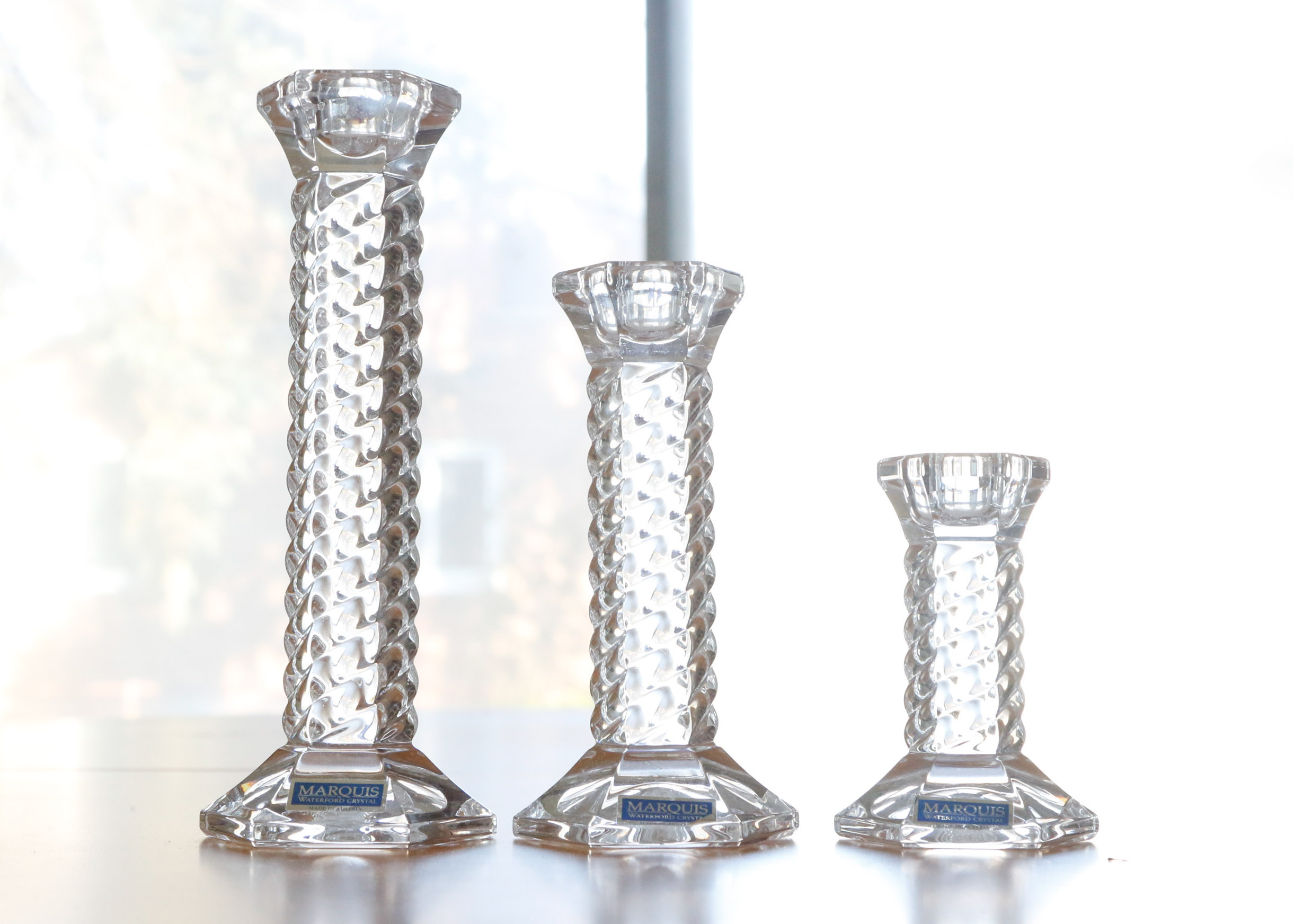 Marquis by Waterford Candlestick Trio