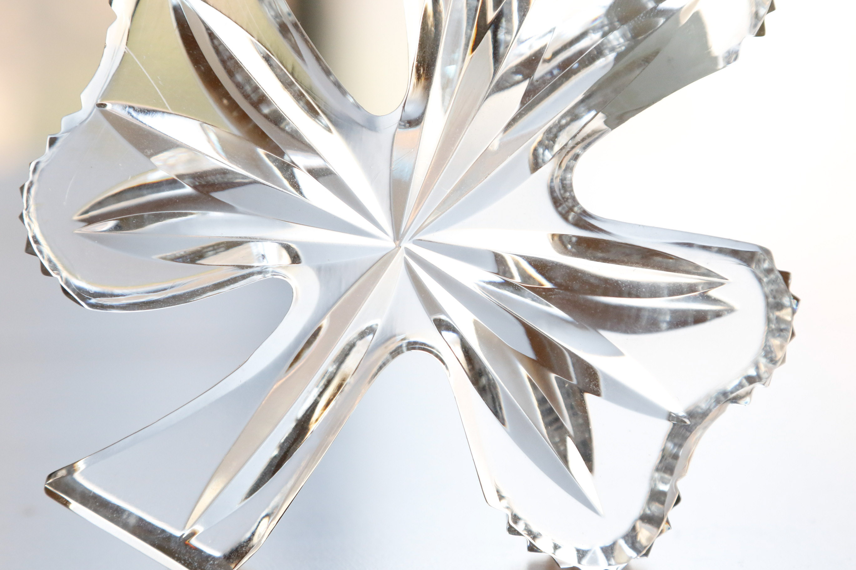 Waterford Crystal Shamrock Paperweight