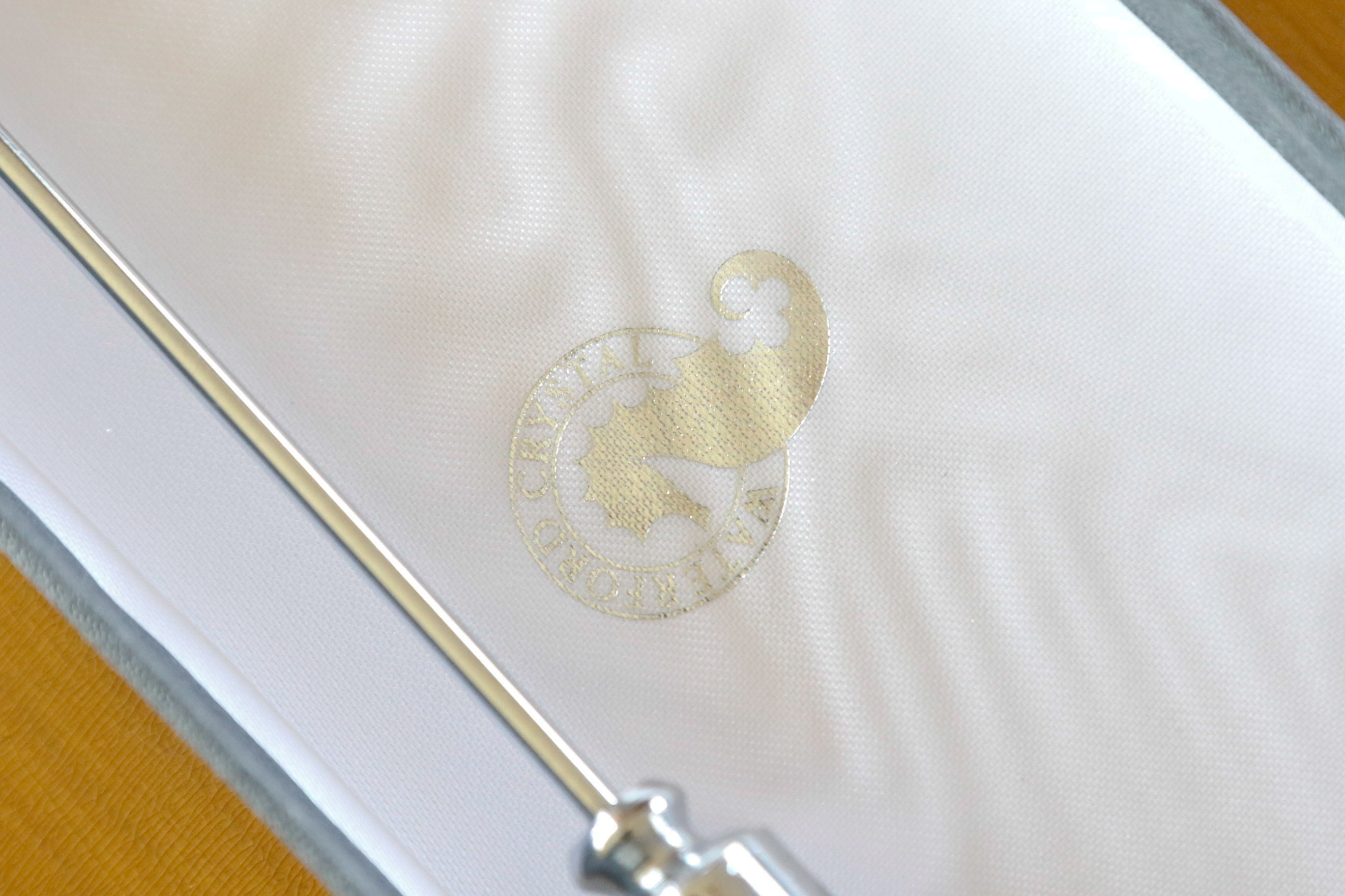 Waterford "Lismore" Cake Knife, Candle Snuffer and Knife Rest