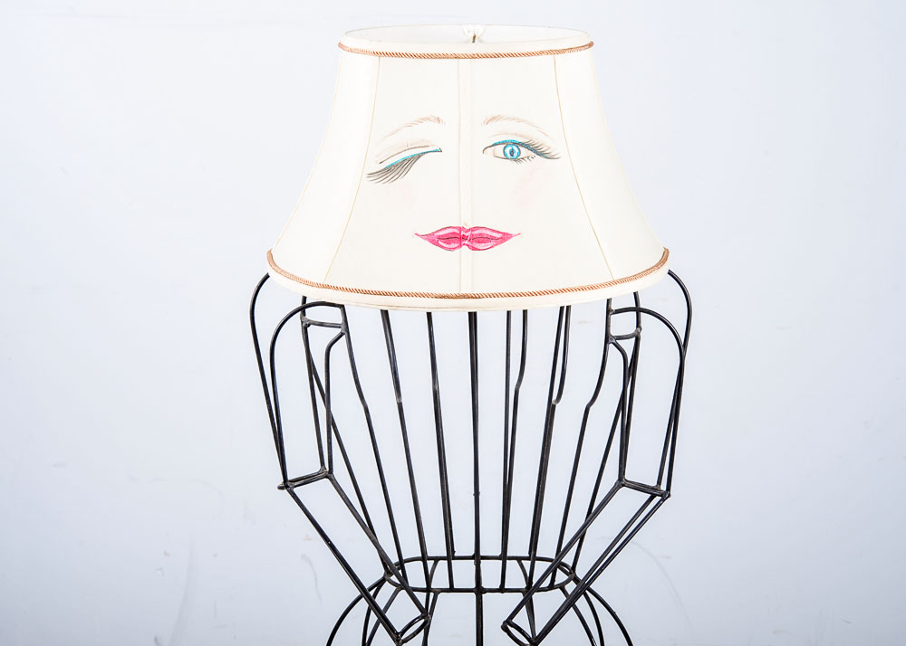 Wire Frame Mannequin Style Lamp
