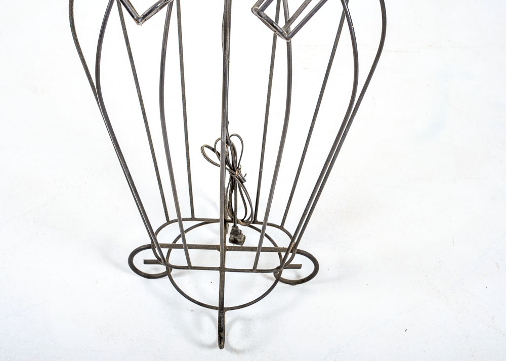 Wire Frame Mannequin Style Lamp