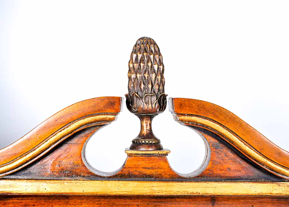 Pair of Theodore Alexander Neoclassical Mirrored Wall Shelves