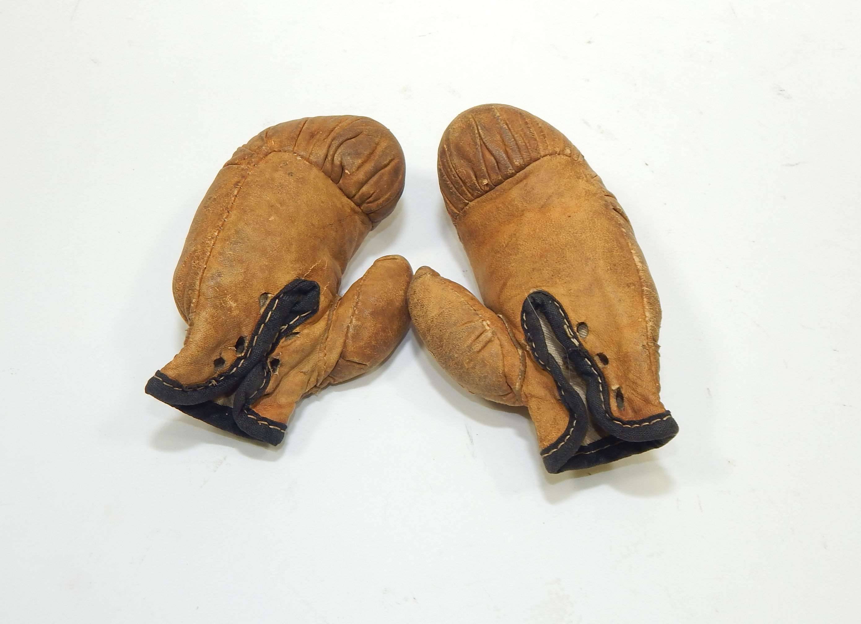 Vintage Leather Miniature Salesman Sample Boxing Gloves