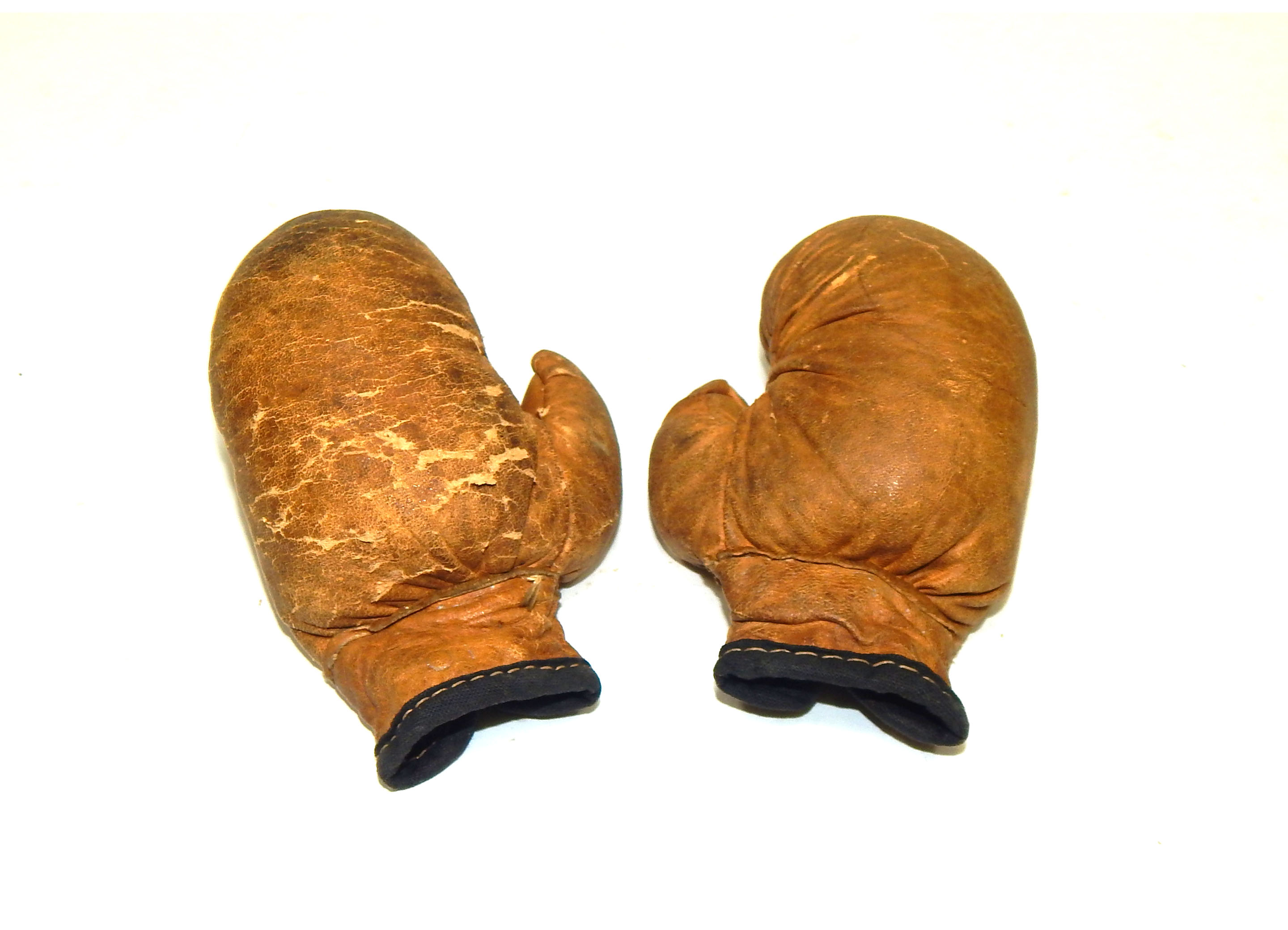 Vintage Leather Miniature Salesman Sample Boxing Gloves