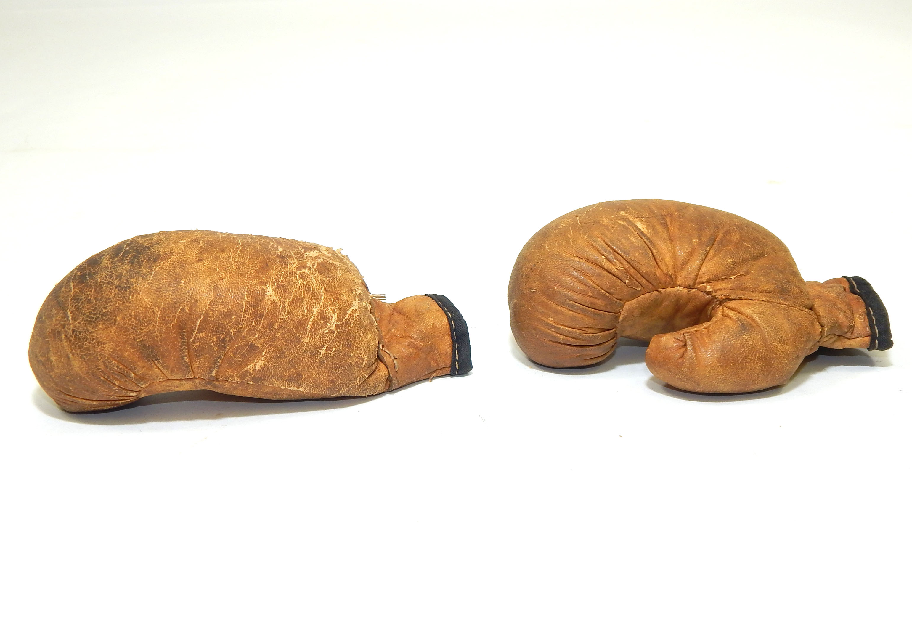 Vintage Leather Miniature Salesman Sample Boxing Gloves