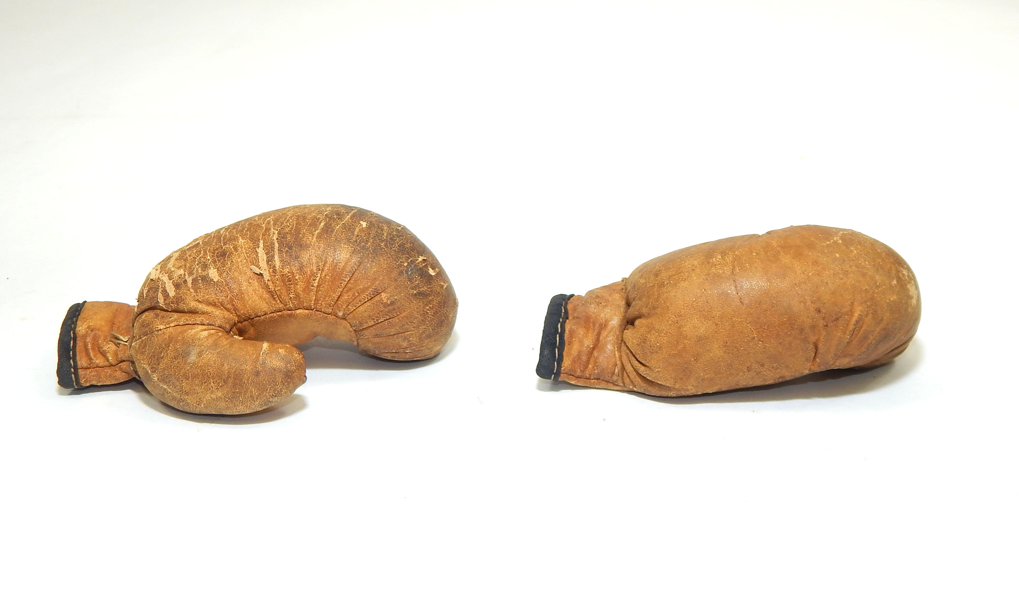 Vintage Leather Miniature Salesman Sample Boxing Gloves