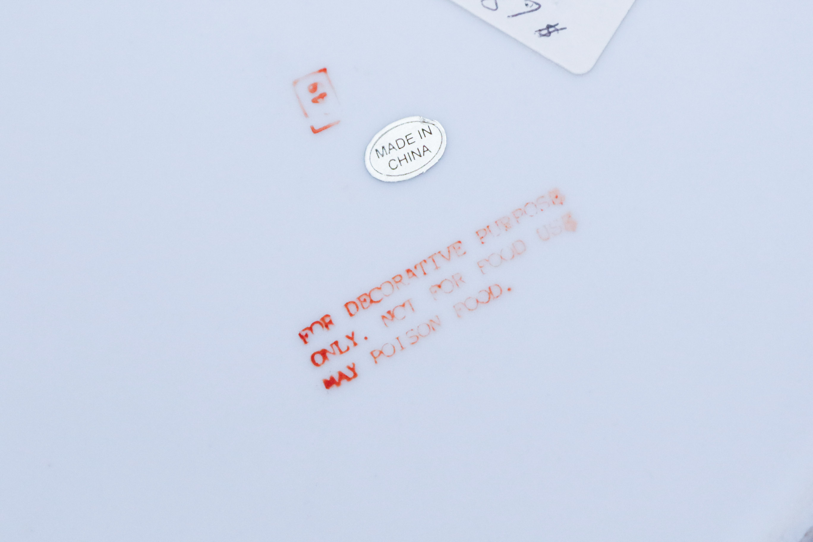 Pair of Decorative Painted Pottery Plates