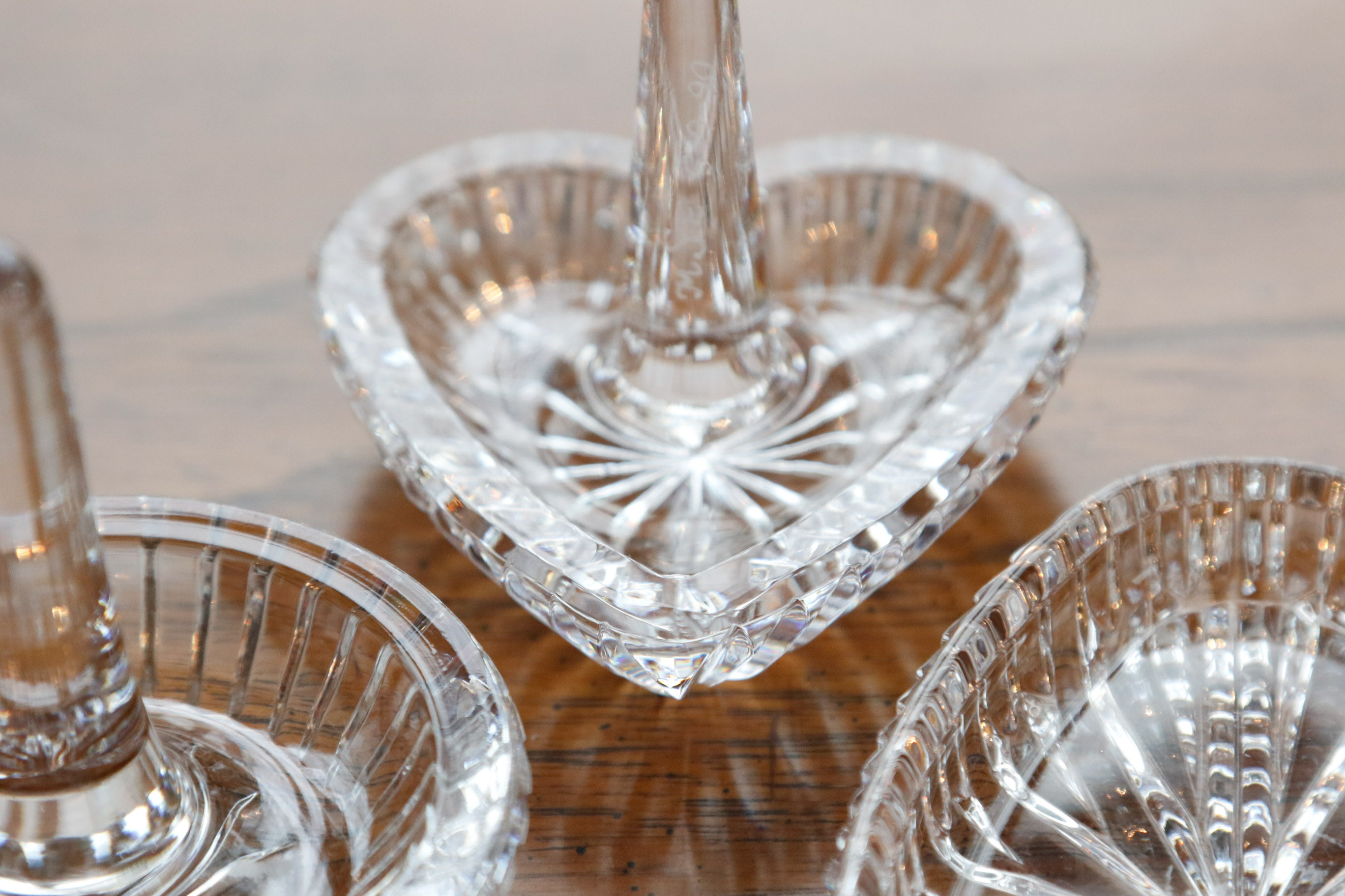 Trio of Waterford Crystal Ring Holders