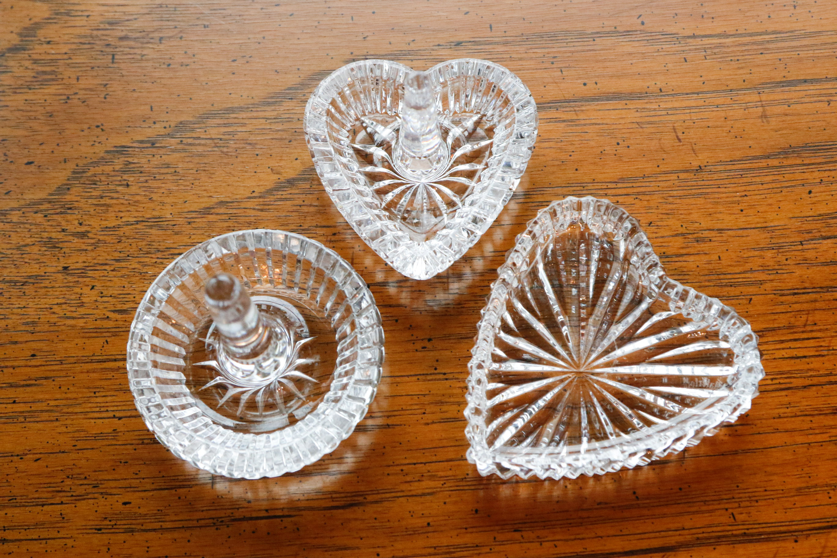 Trio of Waterford Crystal Ring Holders