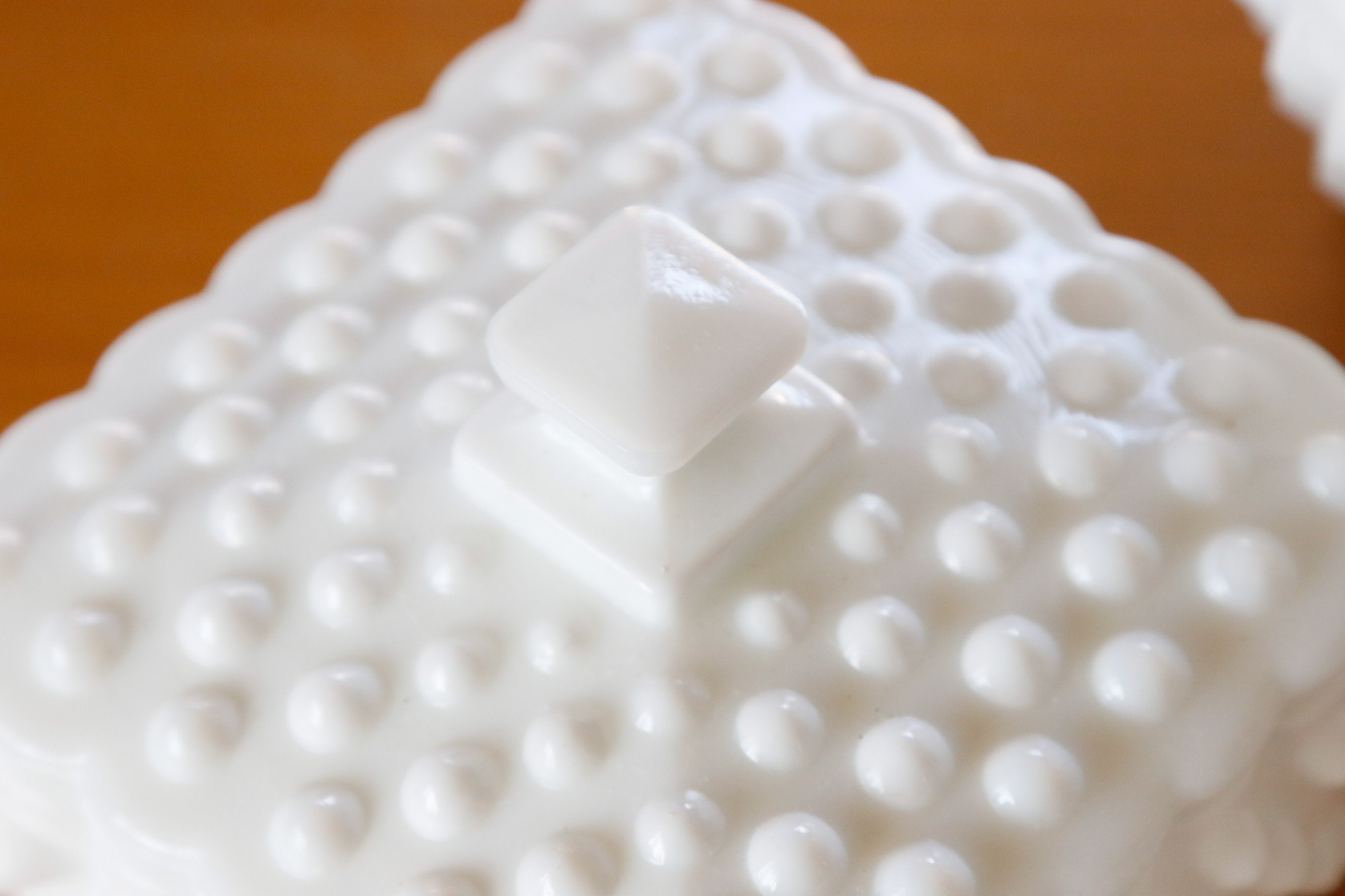 Hobnail Milk Glass Smoking Accessories