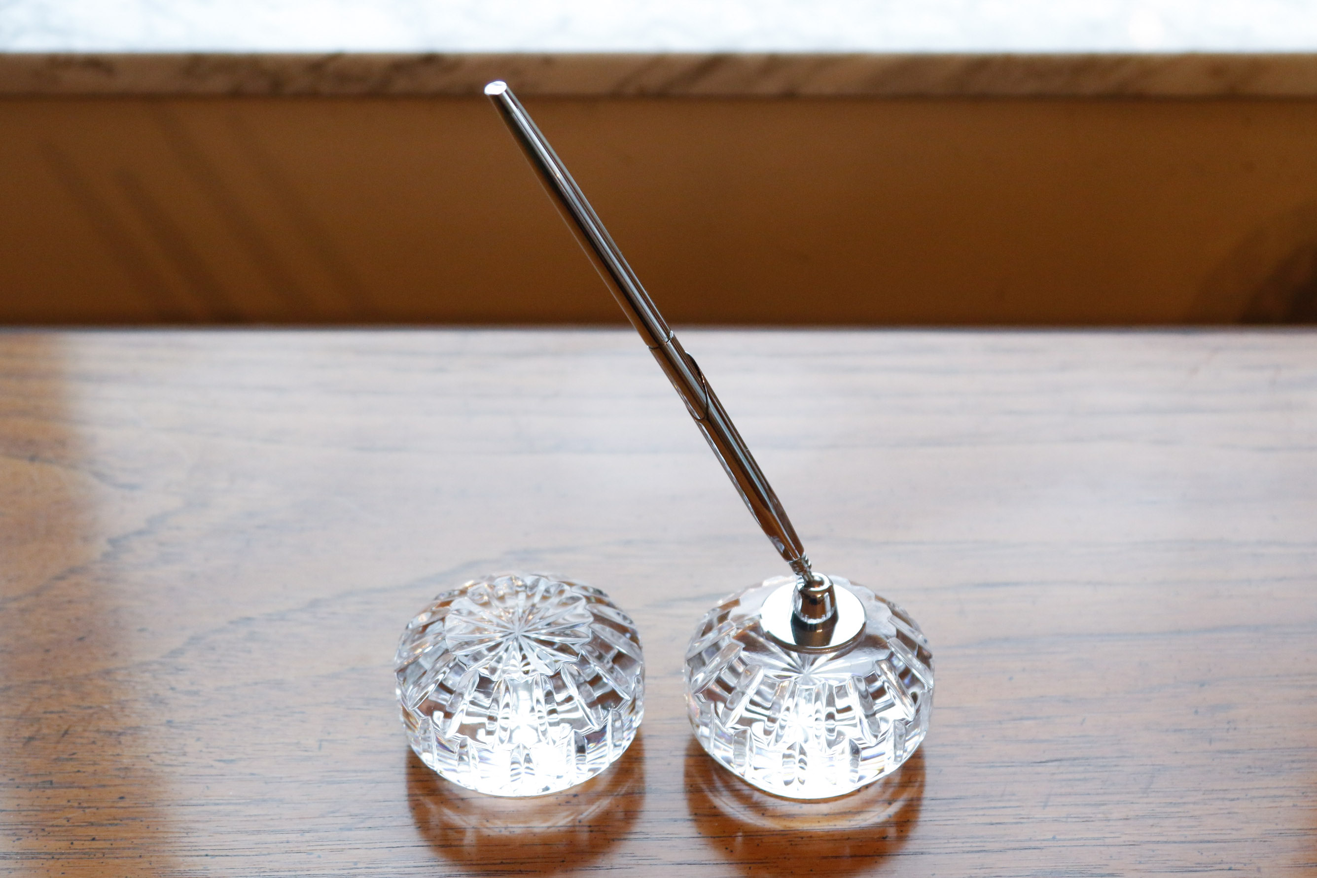 Waterford Crystal Pen Holder and Paperweight