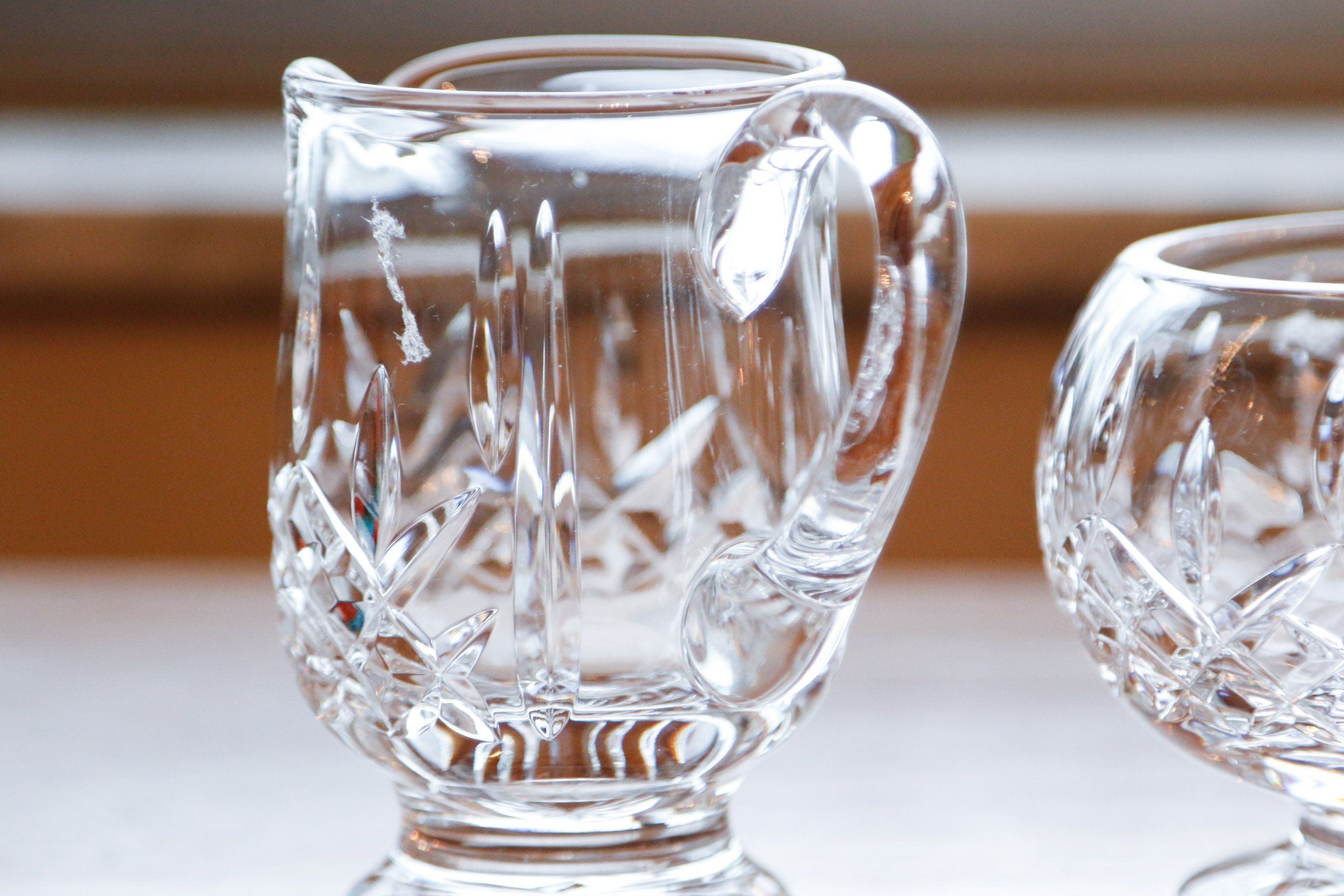 Waterford "Lismore" Creamer and Sugar Set