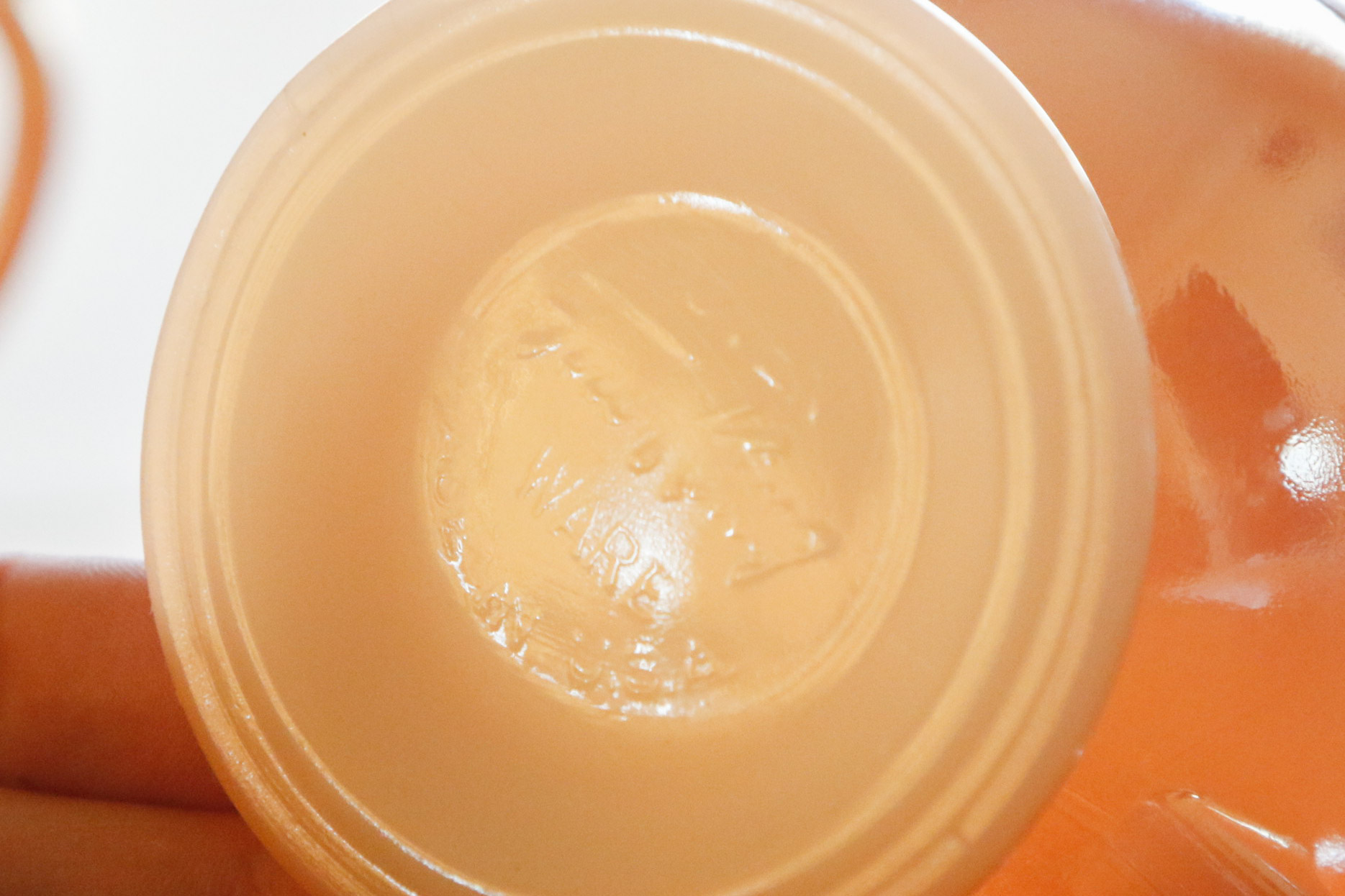 Fire King Peach Luster Creamer and Sugar Set