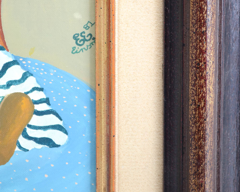 Elke Einsmann Gouache Painting of Doll