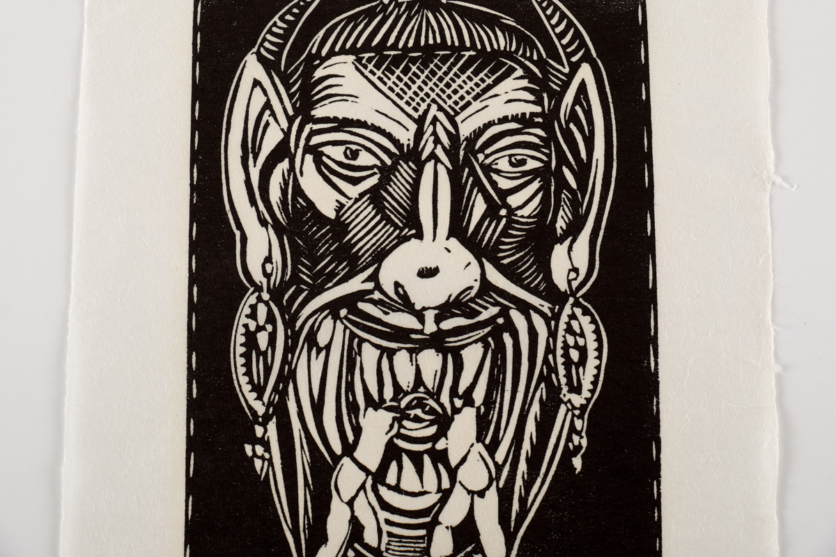 Louis Monza Limited Edition Linocut "The People Eater"