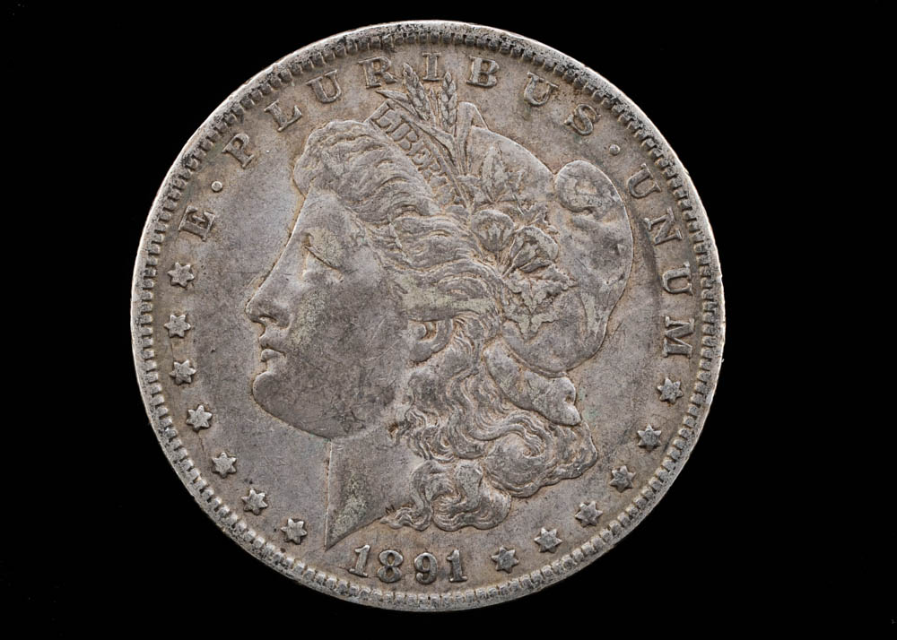 1891 O Morgan Silver Dollar
