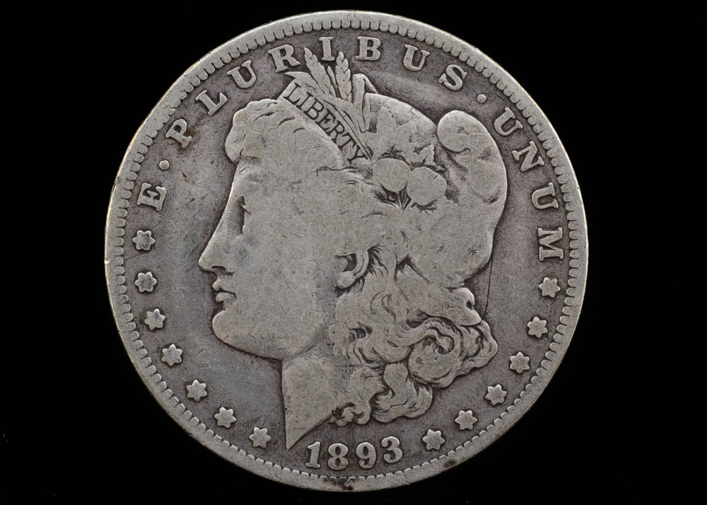 Rare 1893 Morgan Silver Dollar