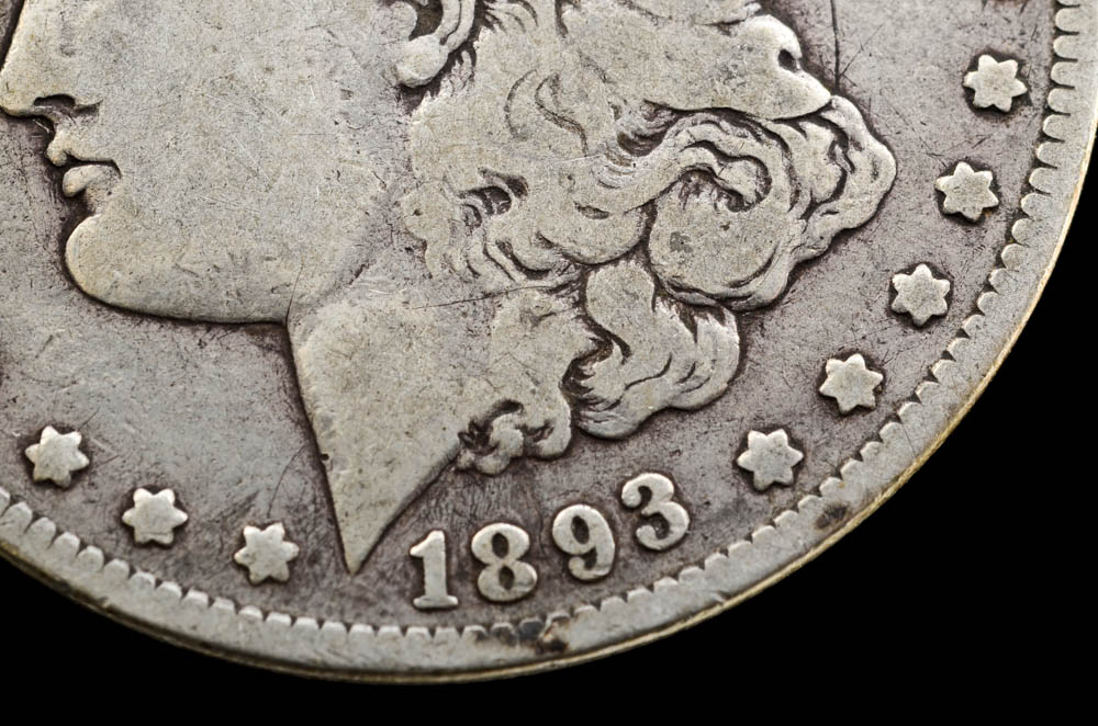 Rare 1893 Morgan Silver Dollar
