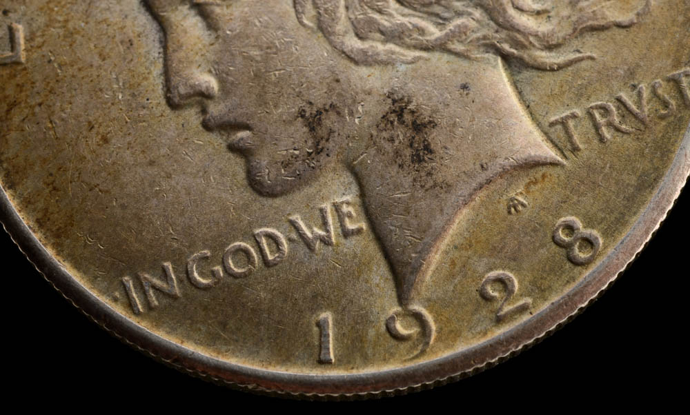 Low mintage Key date 1928 Peace Silver Dollar