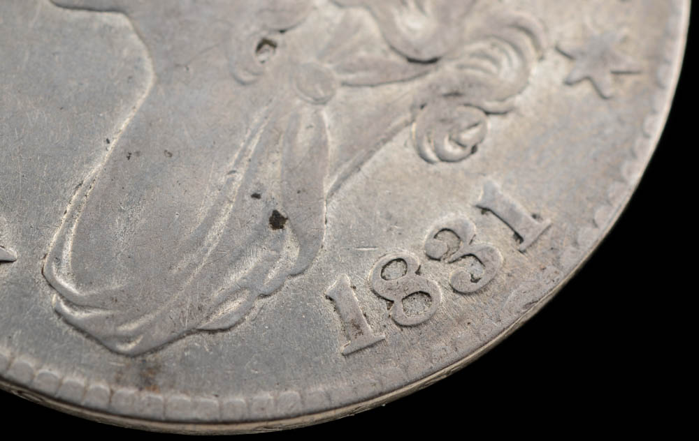 1831 Capped Bust Silver Half Dollar