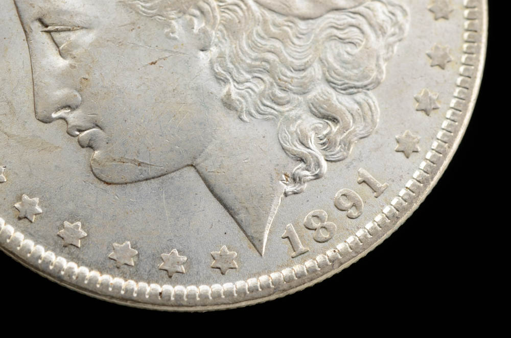 1891 Morgan Silver Dollar