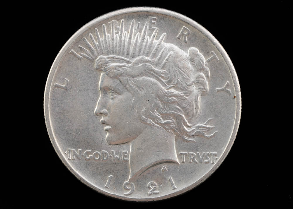 Key Date 1921 Peace Silver Dollar