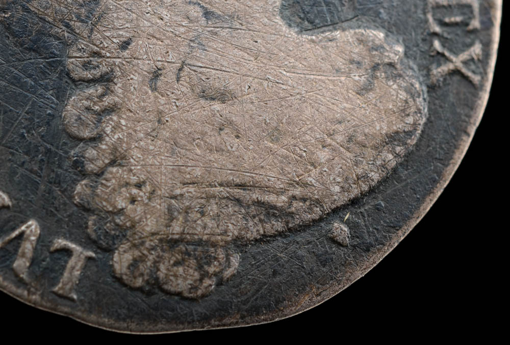 1701 France Louis XIV Silver 1/4 Ecu