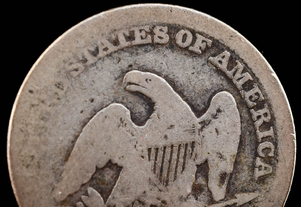 Rare 1860 S Seated Liberty Silver Quarter