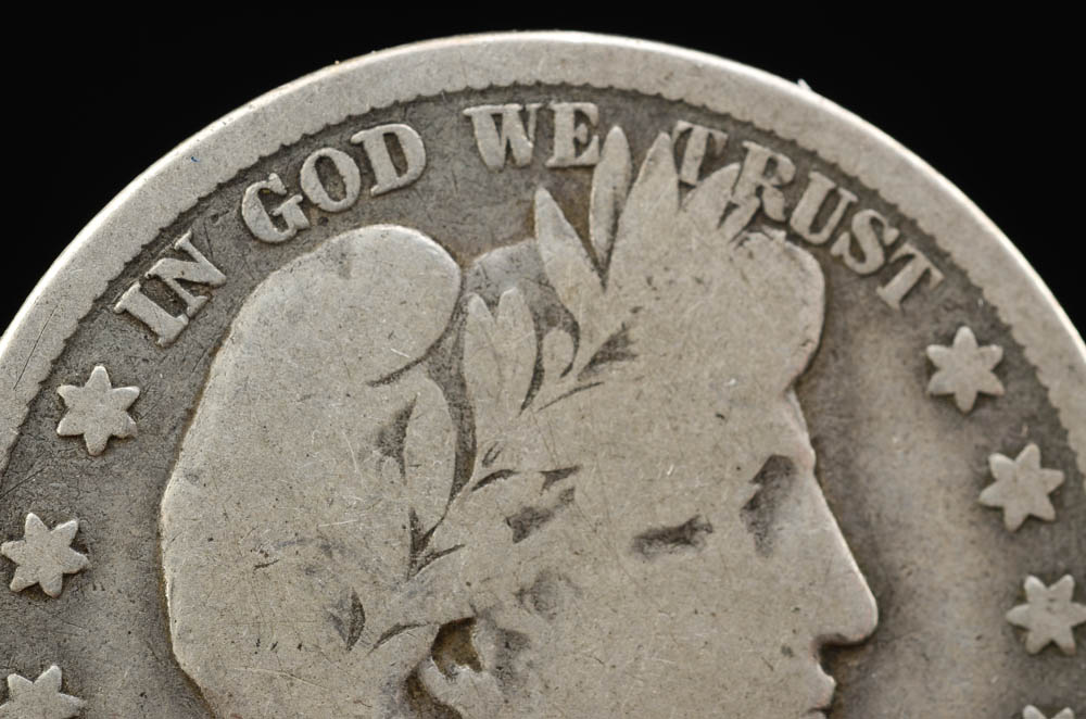 1893 Silver Barber Half Dollar