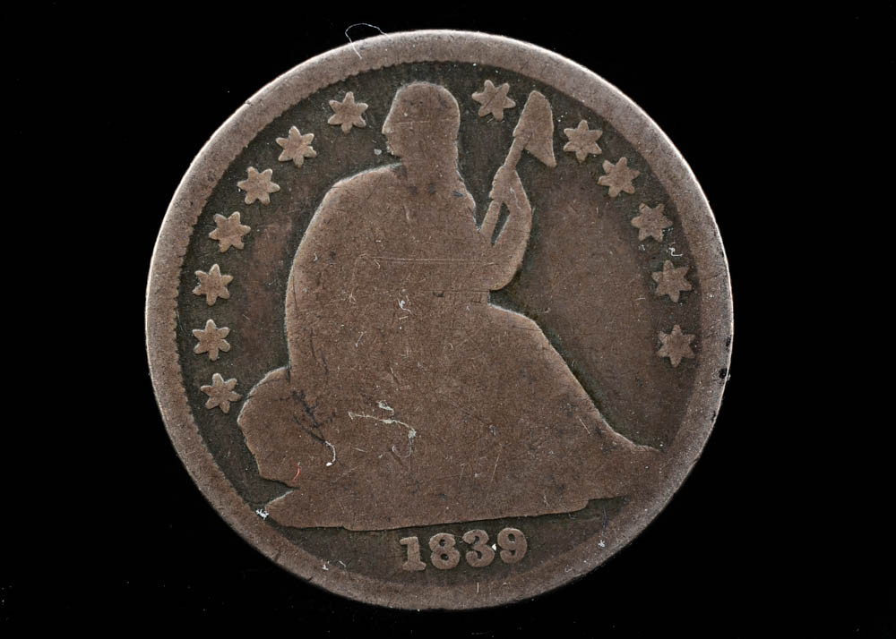 1839 O Seated Liberty Silver Dime