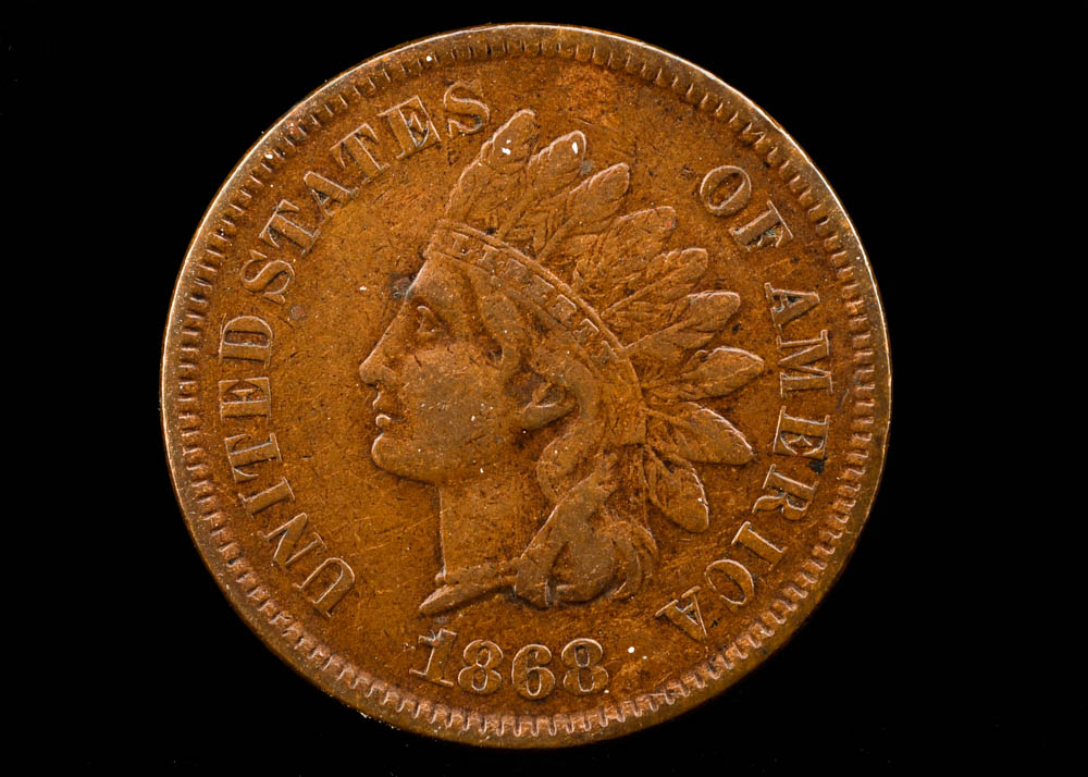 1868 Indian Head Penny