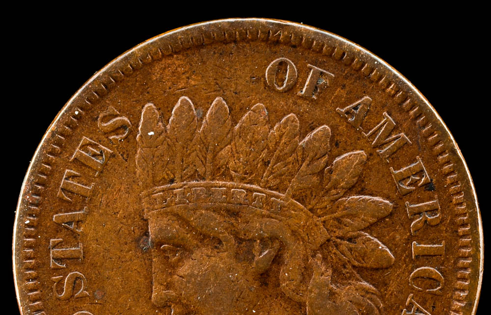 1868 Indian Head Penny