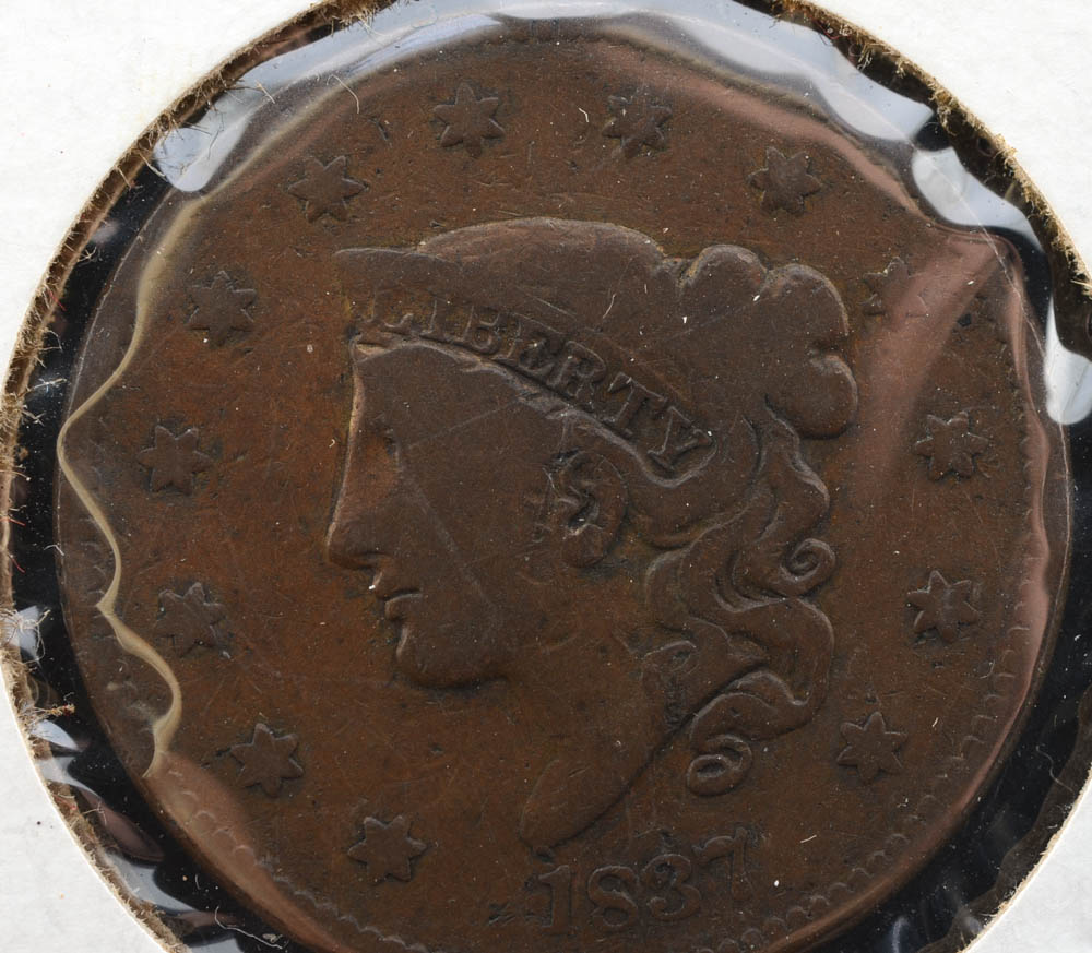 1837 Coronet Head Large Cent