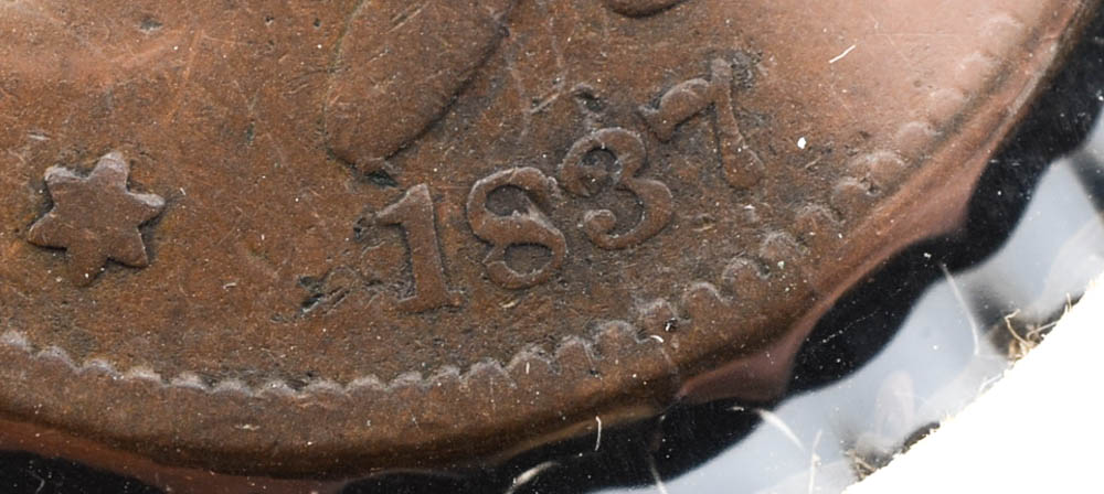 1837 Coronet Head Large Cent
