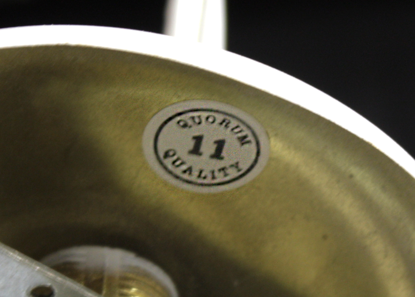 White Painted Metal Chandelier