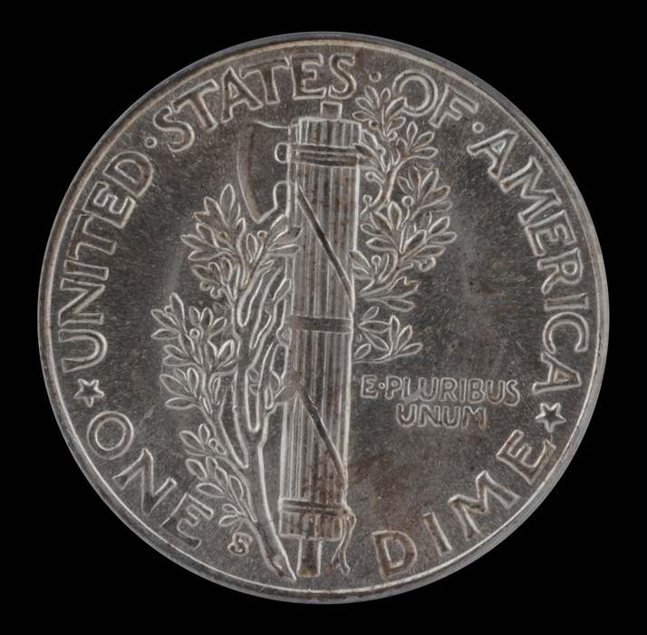 1945 S Silver Mercury Dime