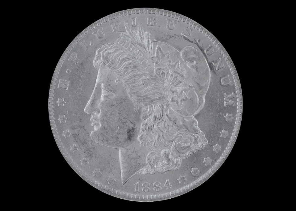 1884 O Morgan Silver Dollar