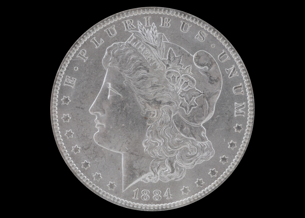 1884 O Morgan Silver Dollar