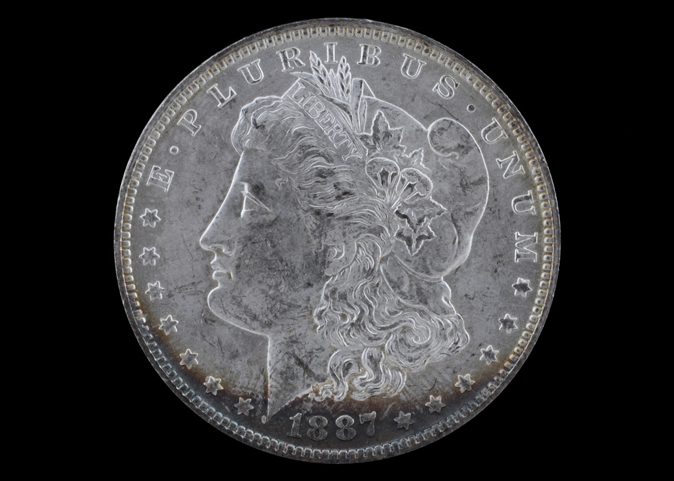 1887 O Morgan Silver Dollar