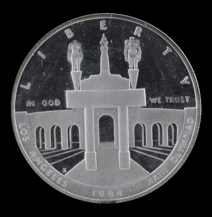 1984 S Olympics Commemorative One Dollar Silver Proof Coin