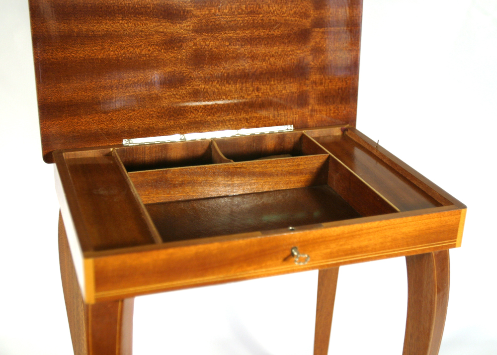 Vintage Reuge Music Box Table