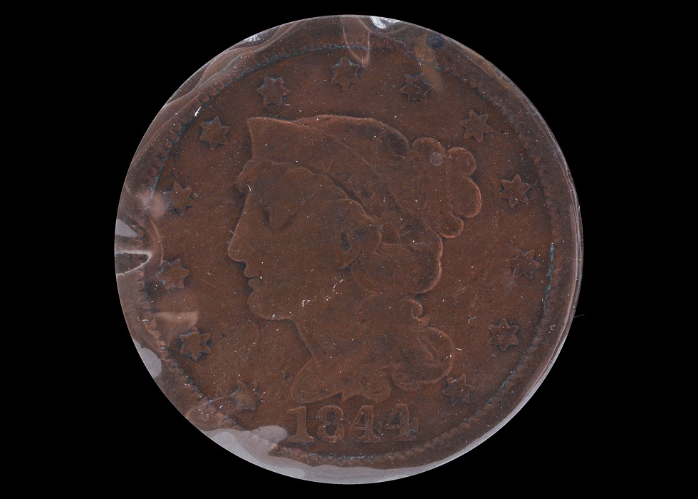 1844 Braided Hair Large Cent