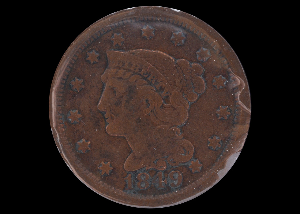 1849 Braided Hair Large Cent