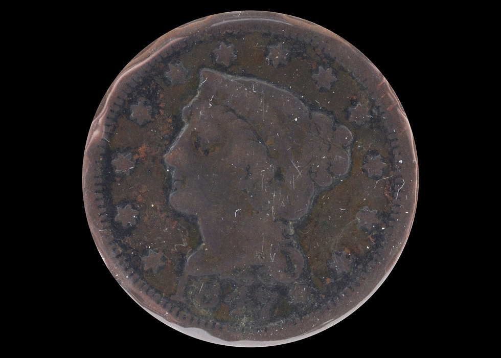 1847 Braided Hair Large Cent