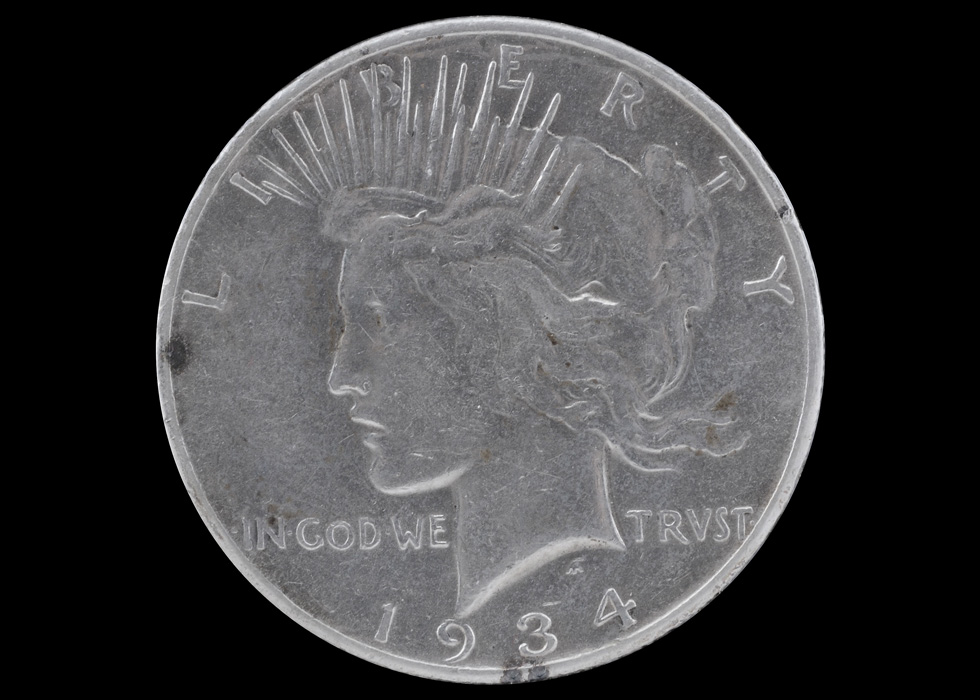 Key date 1934 S Peace Silver Dollar
