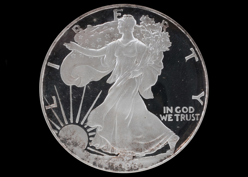 1986 S One Dollar U.S. Silver Eagle Proof Coin