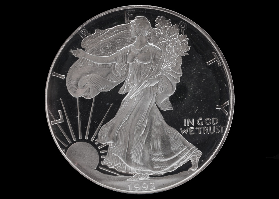 1993 One Dollar U.S. Silver Eagle Proof Coin