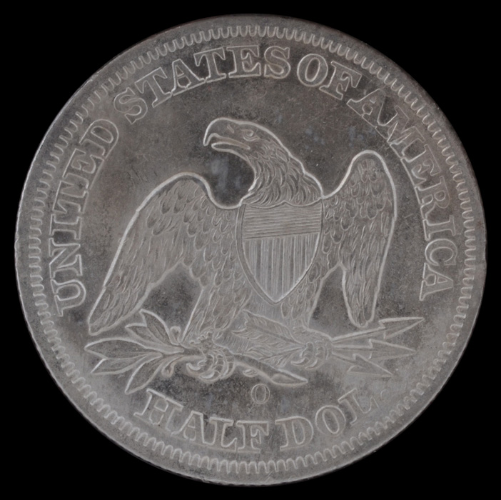1860 O Seated Liberty Silver Half Dollar