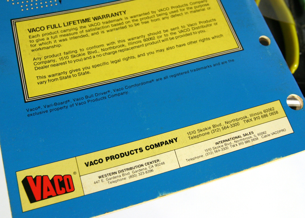 Vintage Vaco Tools Merchandising Kit