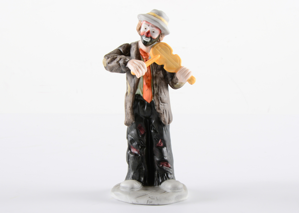 Set of Collectible Emmett Kelly Jr. Clown Figurines